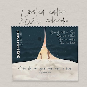 Christian 2025 Calendar Wall, LIMITED EDITION, Christian Artworks Jesus Christ, Biblical Year Monthly Planner Bible Scripture Christmas Gift
