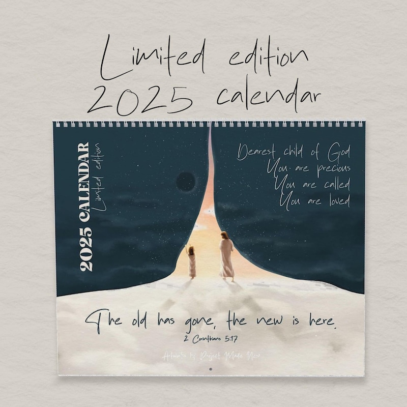 2025 Calendar Christ Etsy