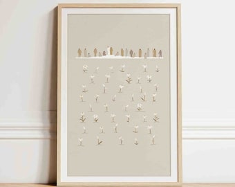 Lilies of the Field Print, Sermon on the Mount, Bible Verse (Digital Download)