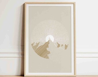 One Lost Sheep, Jesus Leaves the 99 Sheep DIGITAL DOWNLOAD, Bible Sketches, Bible Art, Shepherd Wall Art, Christian Modern Gift, Jesus print