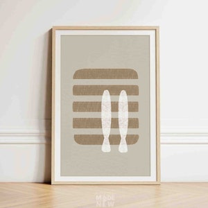 5 Loaves of Bread and 2 Fish DIGITAL DOWNLOAD, Christian minimalist modern Bible Sketch Art, Jesus Feeds 5000 God provides Wall, Jesus print