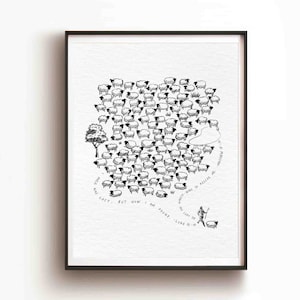 Jesus Left the 99 Sheep DIGITAL DOWNLOAD, Watercolor Bible Art, Jesus Good Shepherd Wall Art, Matthew 18:12, One Lost Sheep, Christian Gift