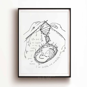 Gestricktes mich im Mutterleib meiner Mutter gerahmtes Plakat, Psalm 139, Schwangerschaftsdruck, Baby-Kinderzimmer Geburt, moderne christliche Bibel-Wand-Kunst