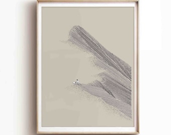 Ein verlorenes Schaf, Jesus verlässt die 99 Schafe DIGITALER DOWNLOAD, Bibelskizzen, Bibelkunst, Hirtenwandkunst, christliches modernes Geschenk, Jesus-Druck