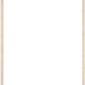 May include: A simple, rectangular picture frame with a light wood finish.
