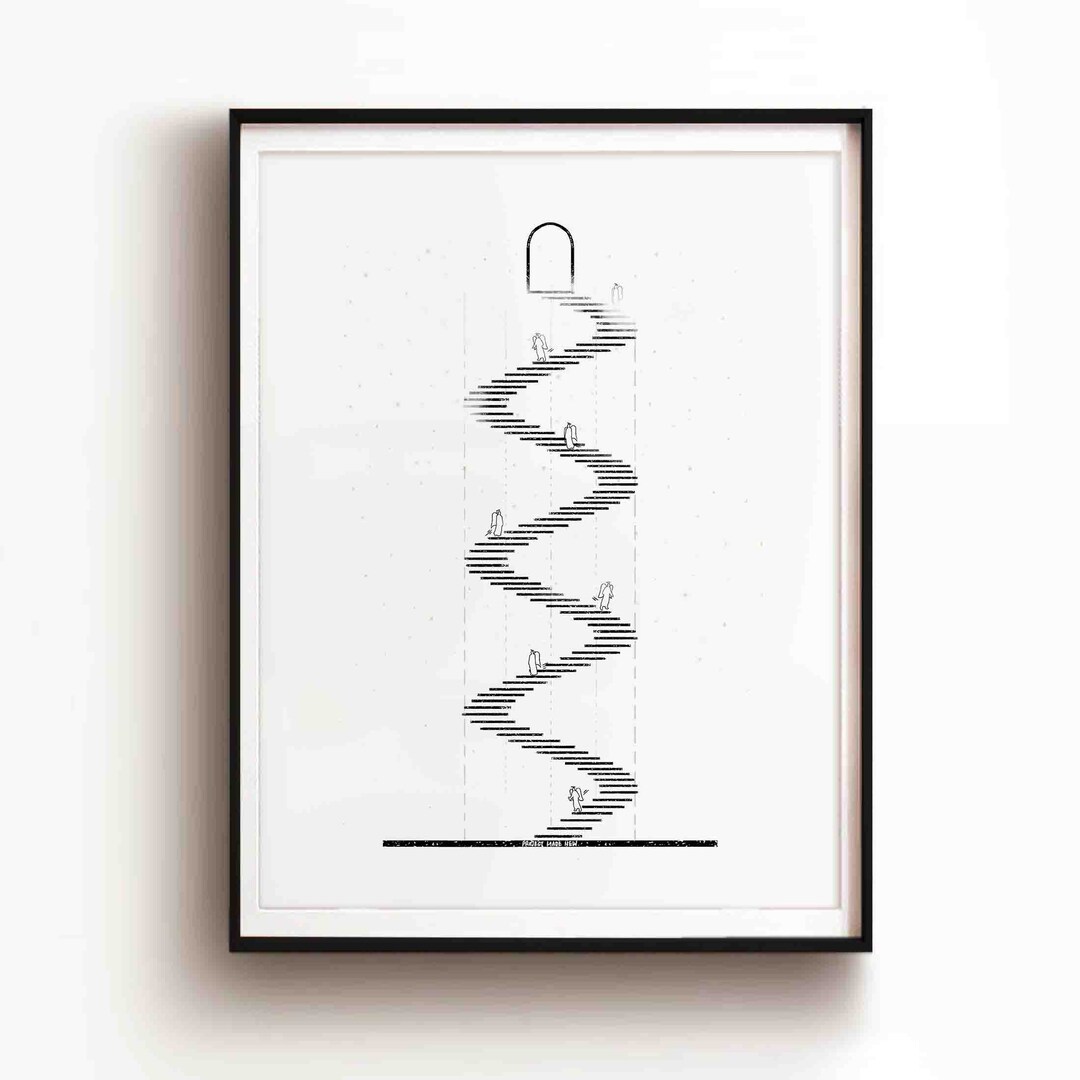 Stairway to Heaven DIGITAL DOWNLOAD, Christian Modern Genesis Bible Art ...