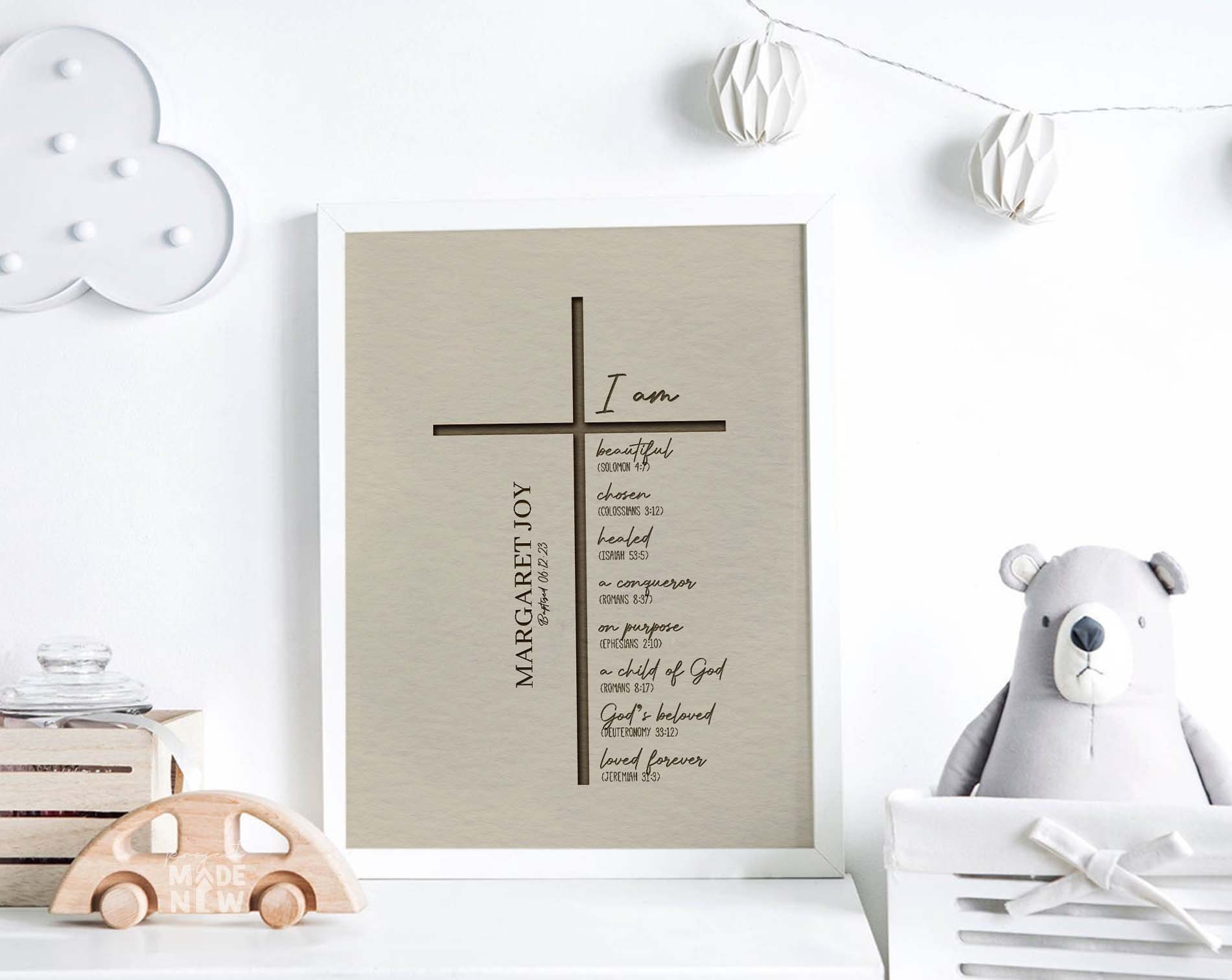 Croce per battesimo personalizzata, regalo per battesimo del bambino, regalo per battesimo, dedica personalizzata per bambino, regalo per battesimo personalizzato, croce per la cresima - Italia