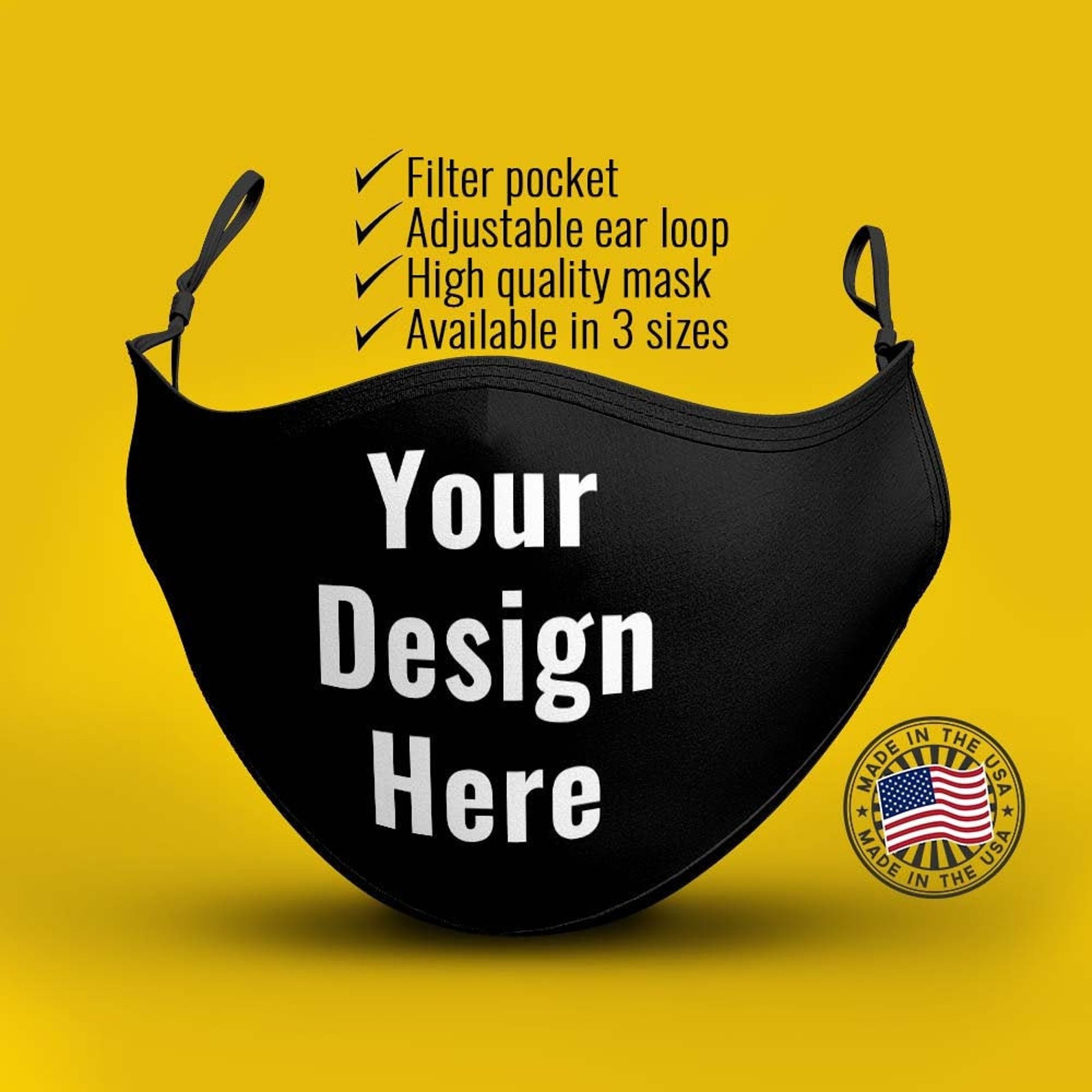 Custom Face Masks Custom Logo Text Masks Company Logo Masks Etsy