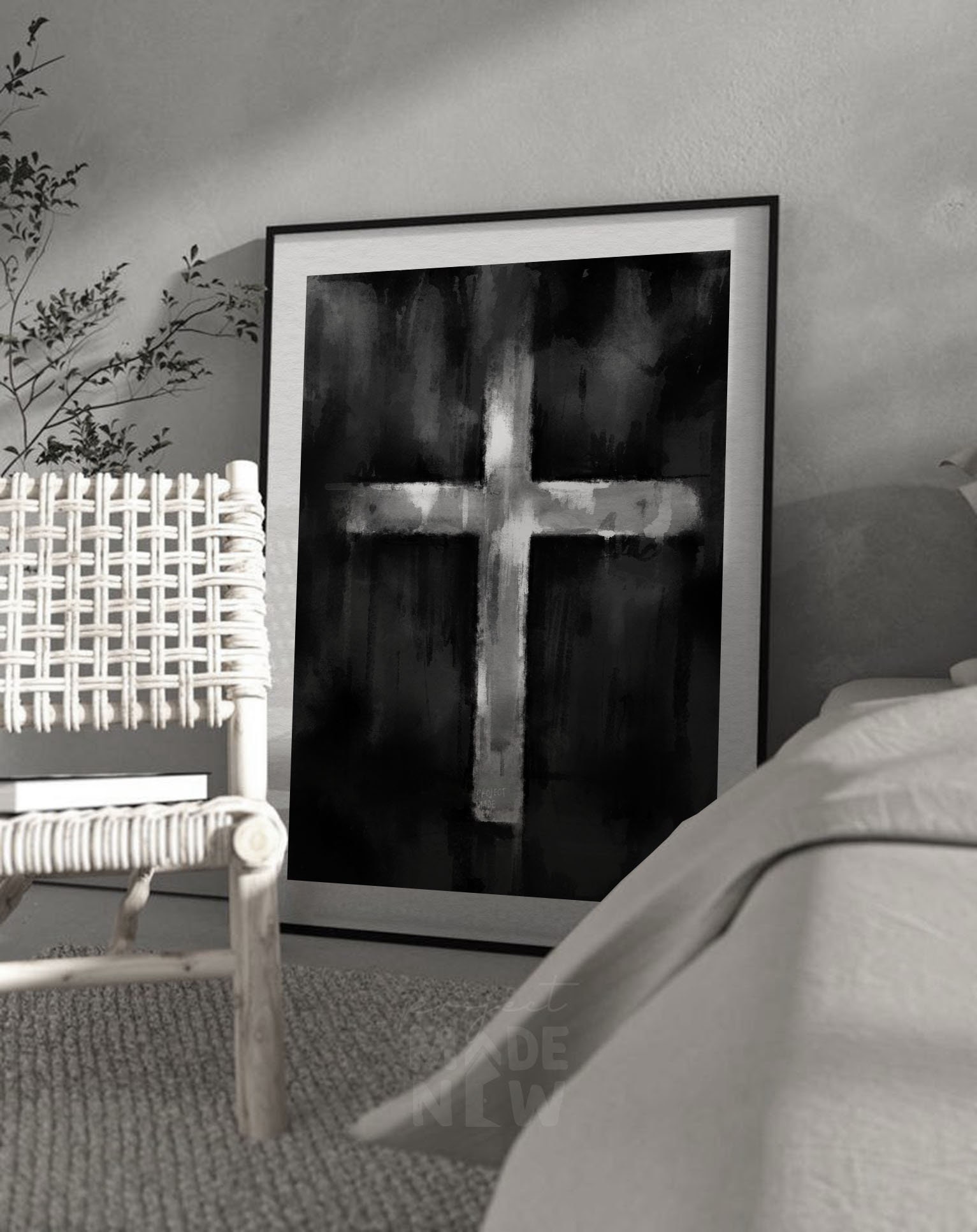 Cross DIGITAL DOWNLOAD, Bible Art Christian Modern Wall Art Boho ...