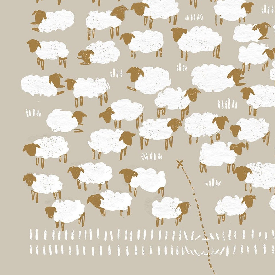Jesus Leaves the 99 Sheep DIGITAL DOWNLOAD, Bible Sketch Bible Art ...
