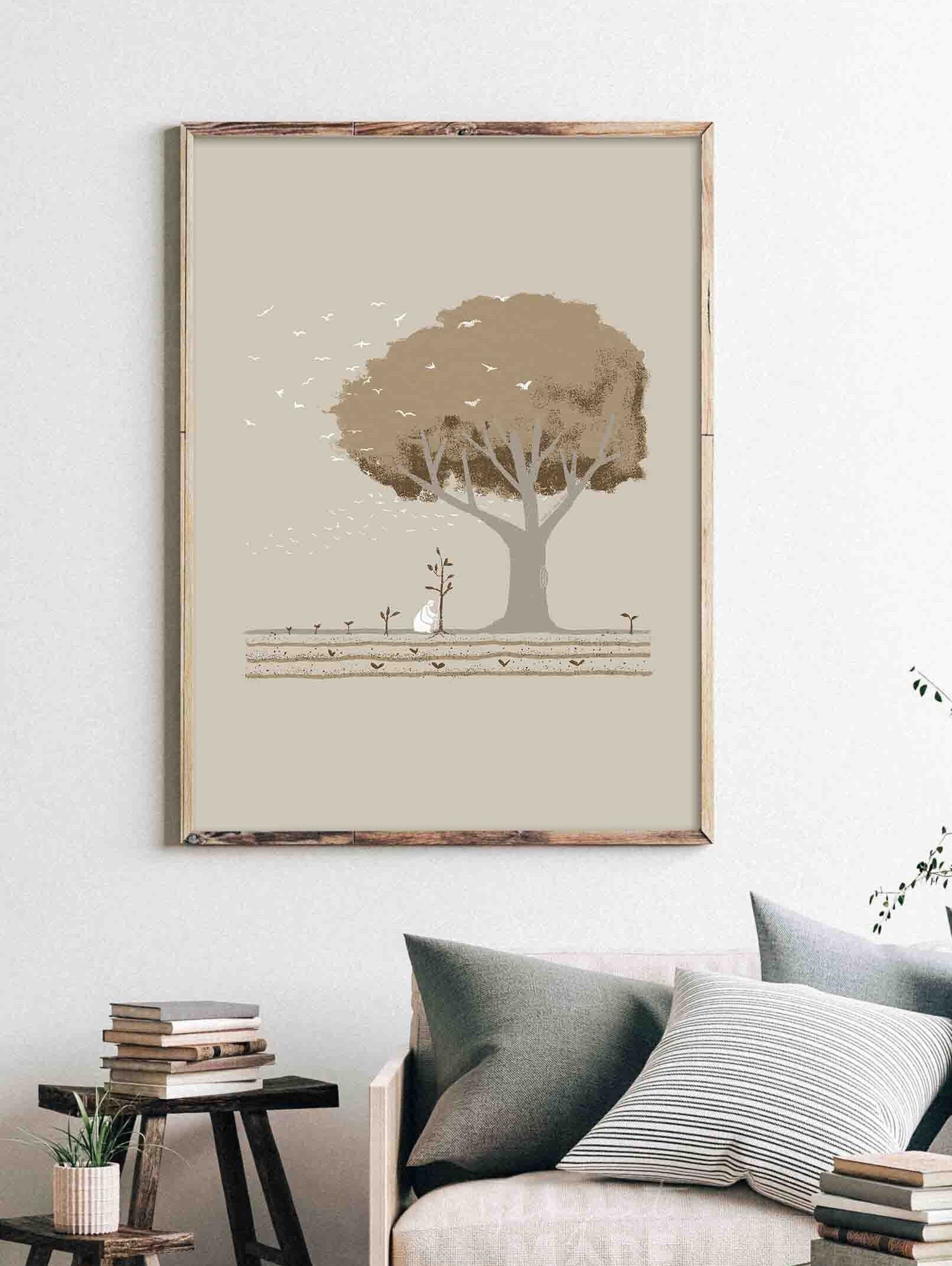 Parable of the Mustard Seed DIGITAL DOWNLOAD, Jesus Bible Art Modern ...
