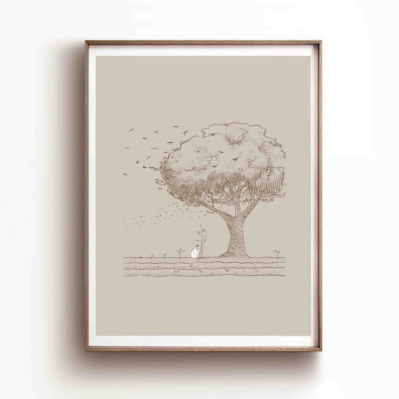 Parable of the Mustard Seed DIGITAL DOWNLOAD Jesus Bible Art - Etsy