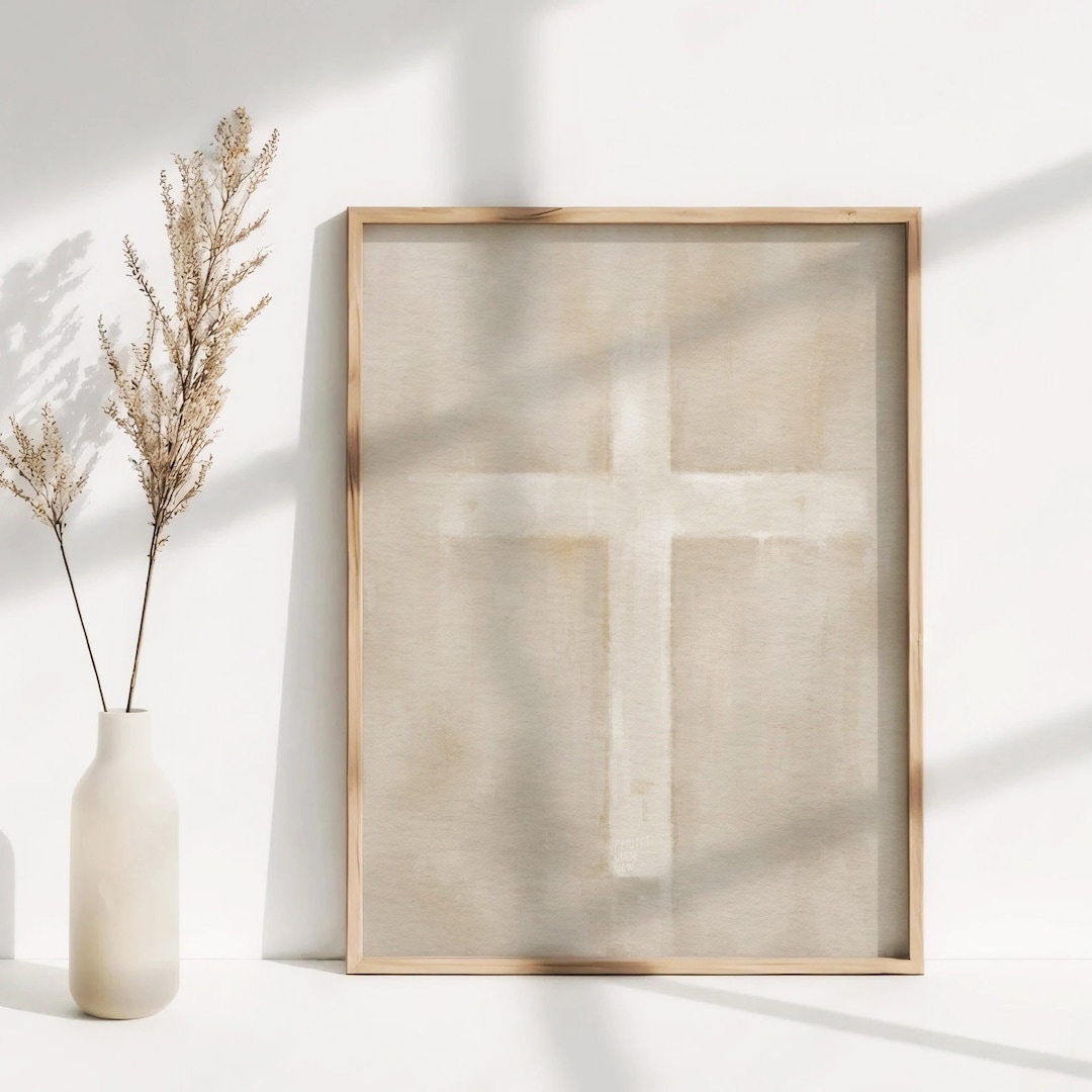 Cross DIGITAL DOWNLOAD, Bible Art Christian Modern Wall Art Boho ...