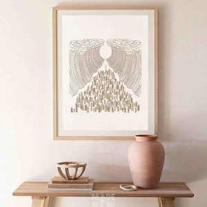 Moses Parting the Red Sea DIGITAL DOWNLOAD, Christian Bible Art ...