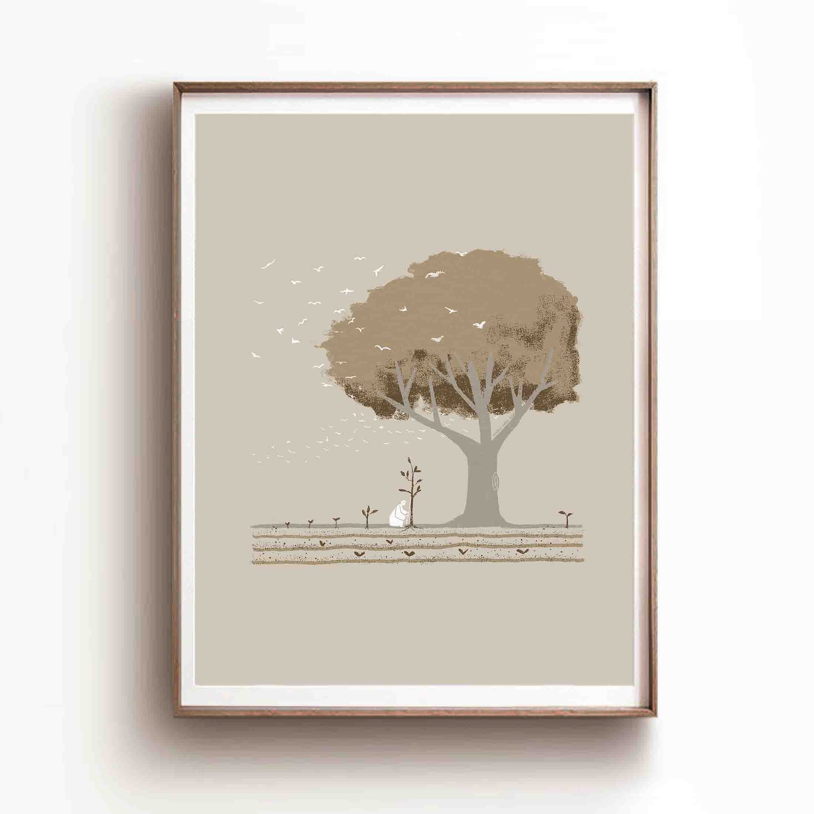 Parable of the Mustard Seed DIGITAL DOWNLOAD, Jesus Bible Art Modern ...
