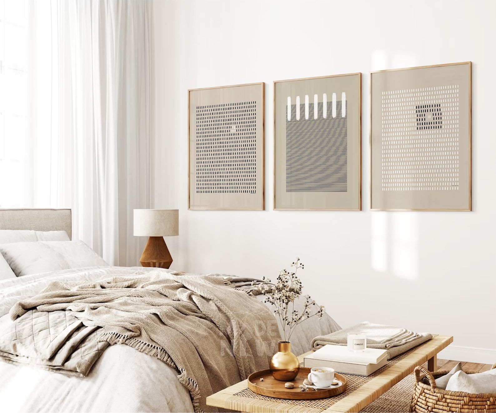 Christian Abstract Wall Art Set of 3 FRAMED PRINT, 3 for 2 Modern ...