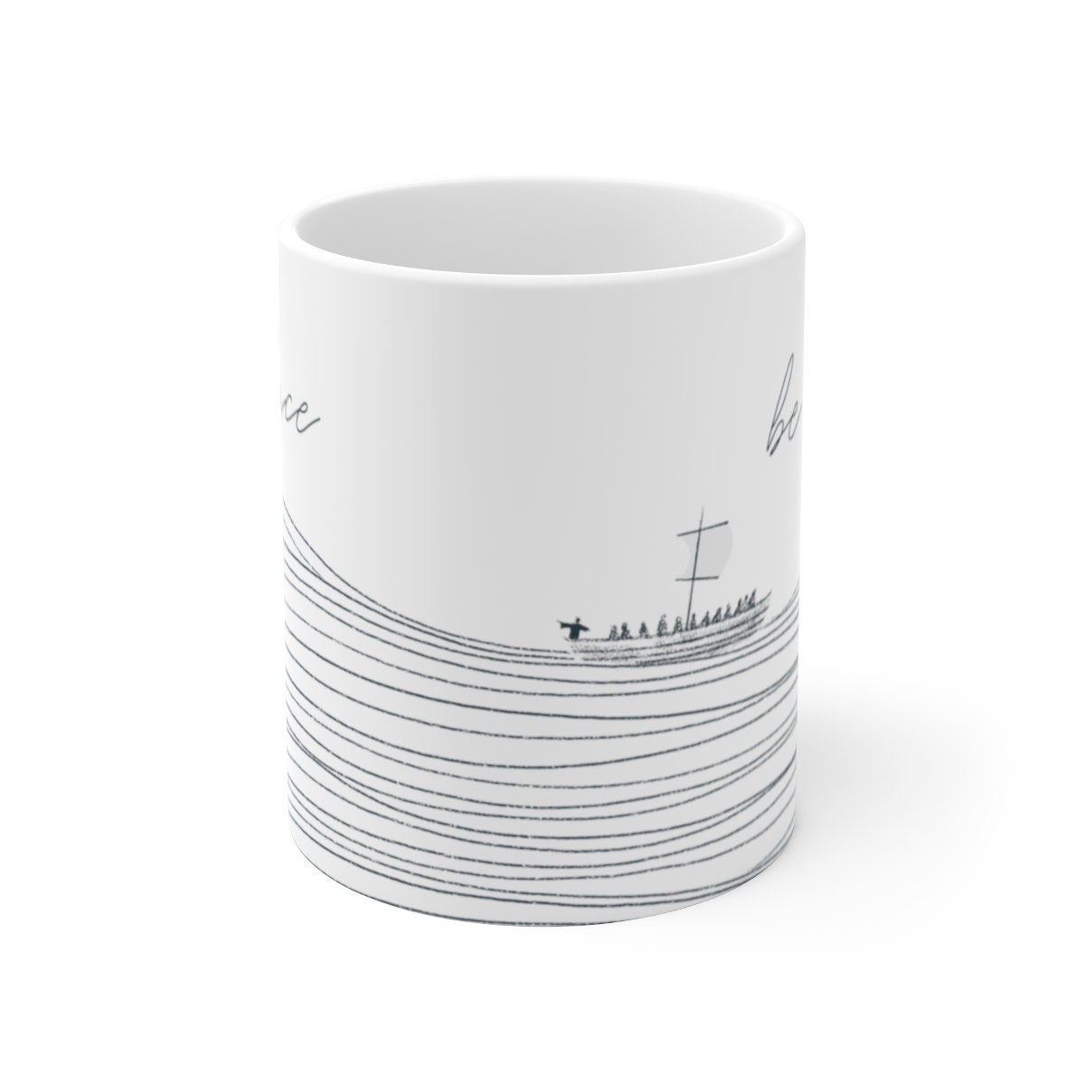 Peace Be Still Christian Mug, Bible Verse Mug, Modern Bible Verse, Be ...