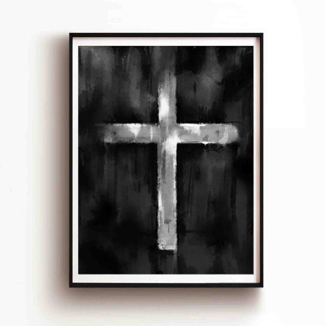 Cross DIGITAL DOWNLOAD, Bible Art Christian Modern Wall Art Boho ...