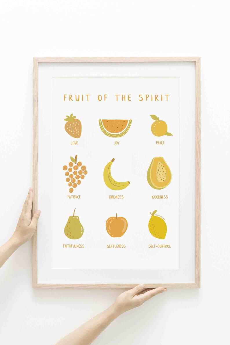 Fruit of the Spirit DIGITAL DOWNLOAD, Love Joy Peace, Christian Bible ...