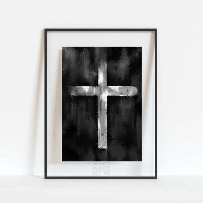 Cross DIGITAL DOWNLOAD, Bible Art Christian Modern Wall Art Boho ...