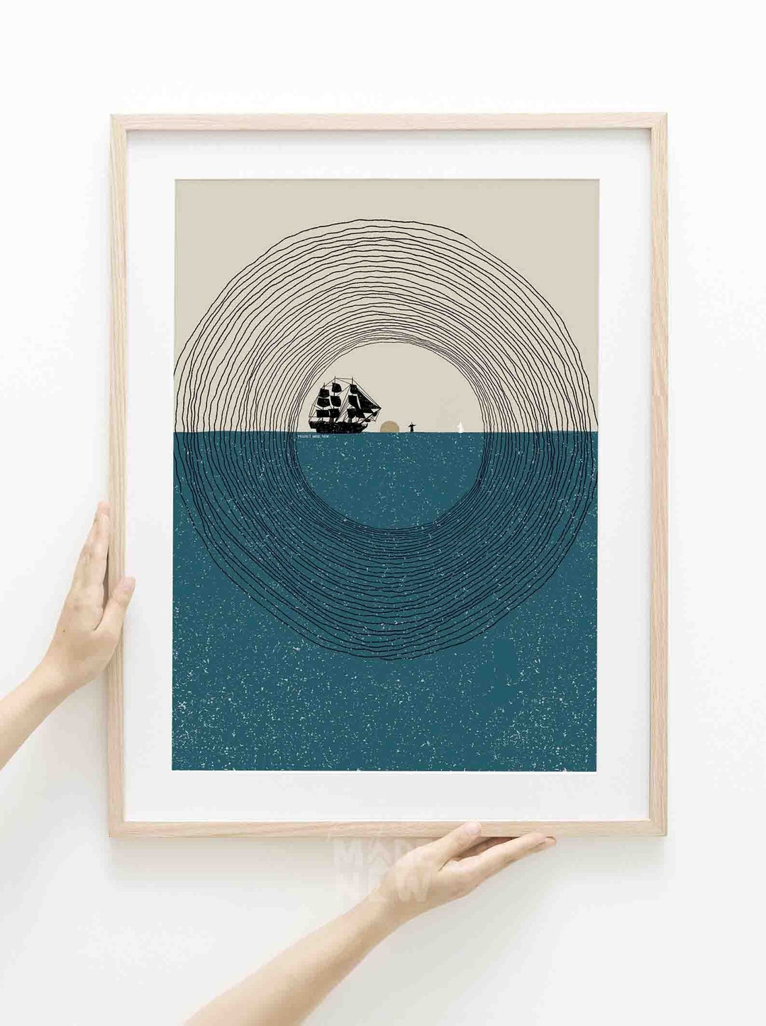 Jesus and Peter Walk on Water DIGITAL DOWNLOAD, Bible Art, Modern Bible ...
