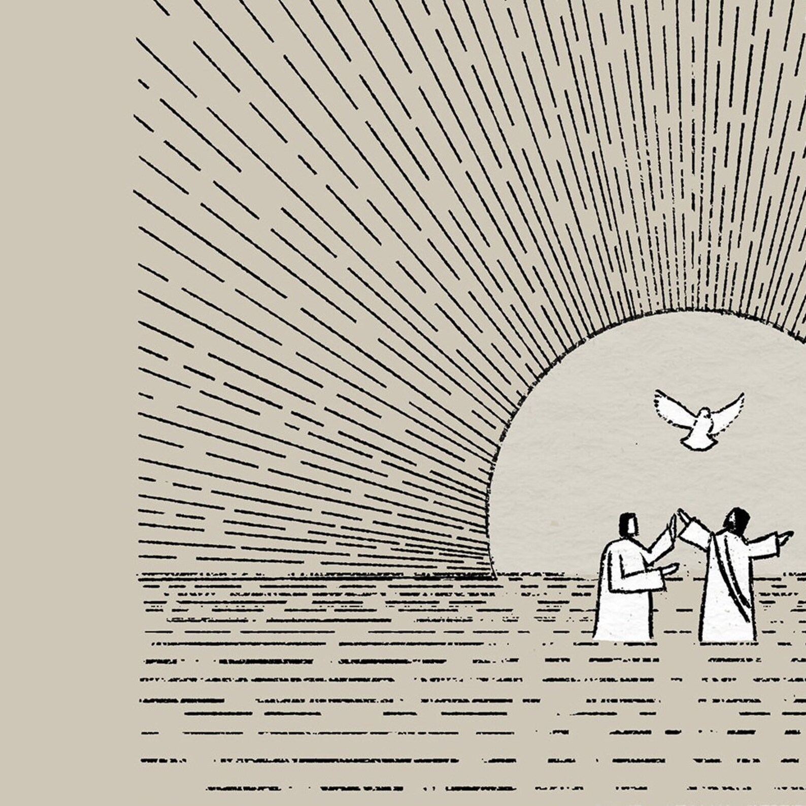 Jesus Baptism DIGITAL DOWNLOAD, Water Baptism Bible Art, Baptized Gift ...
