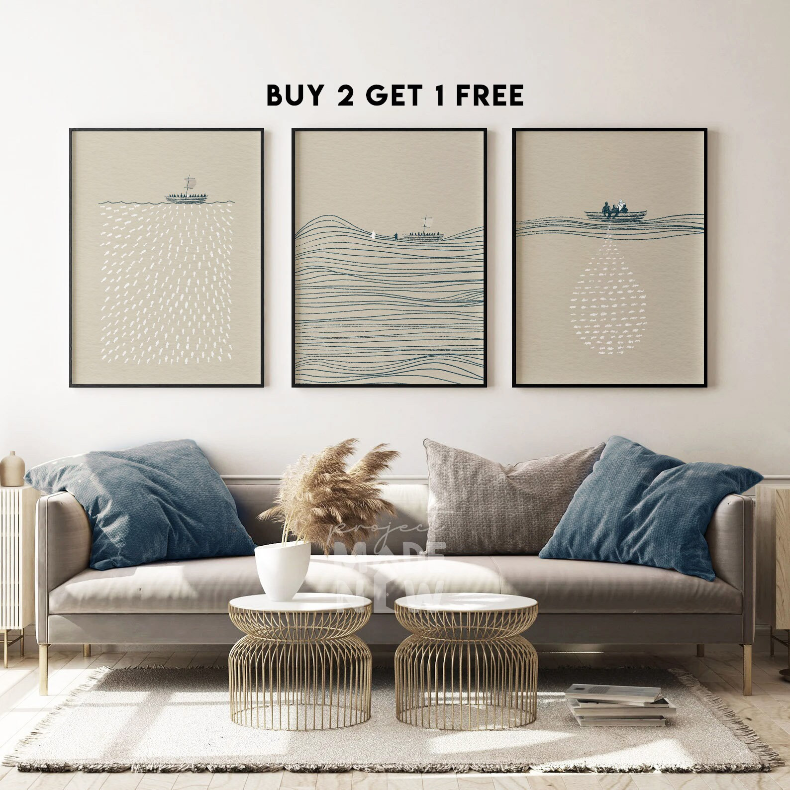Christian Wall Art Set of 3 FRAMED PRINT, Modern Christian Bible Art, Minimalist Jesus Painting Print, Bible Sketch Frame Poster, Home Decor