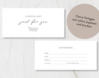 Vouchers for photographers - digital canvas template