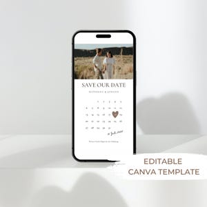 digital Save the Date card | Digital | Wedding | Wedding | Invitation | Personalized | Send via WhatsApp