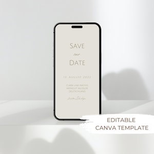 digitale Save the Date Karte | Digital | Hochzeit | Wedding | Einladung | Personalisiert | Versenden per WhatsApp