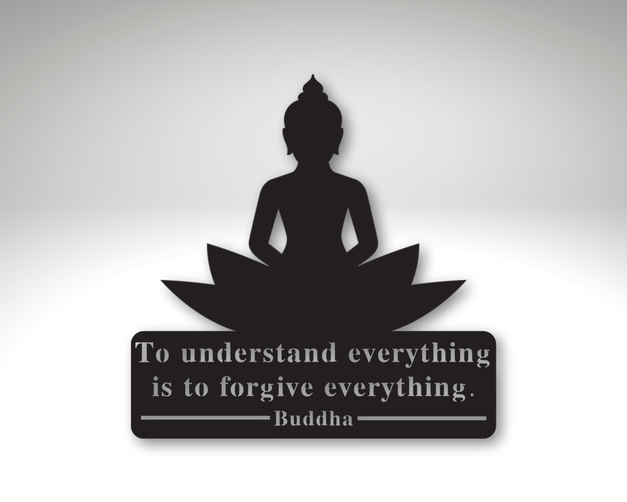 Personalized Sign Buddha Quotes Buddha Metal Sign photo