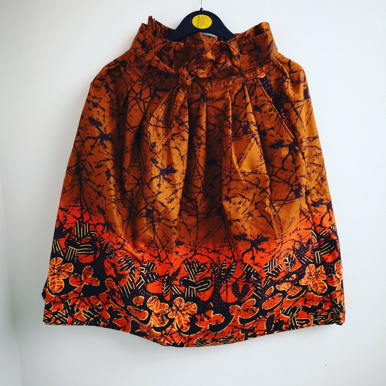 Modern African loincloth skirt printed tree leaves Etsy