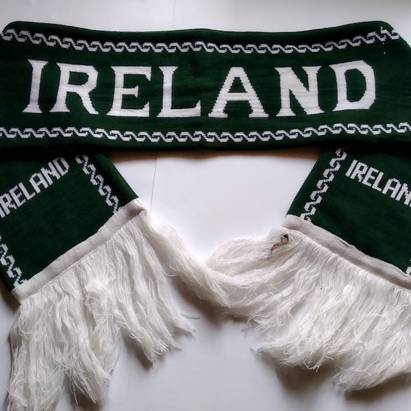 Écharpe vintage de rugby de l’équipe nationale d’Irlande