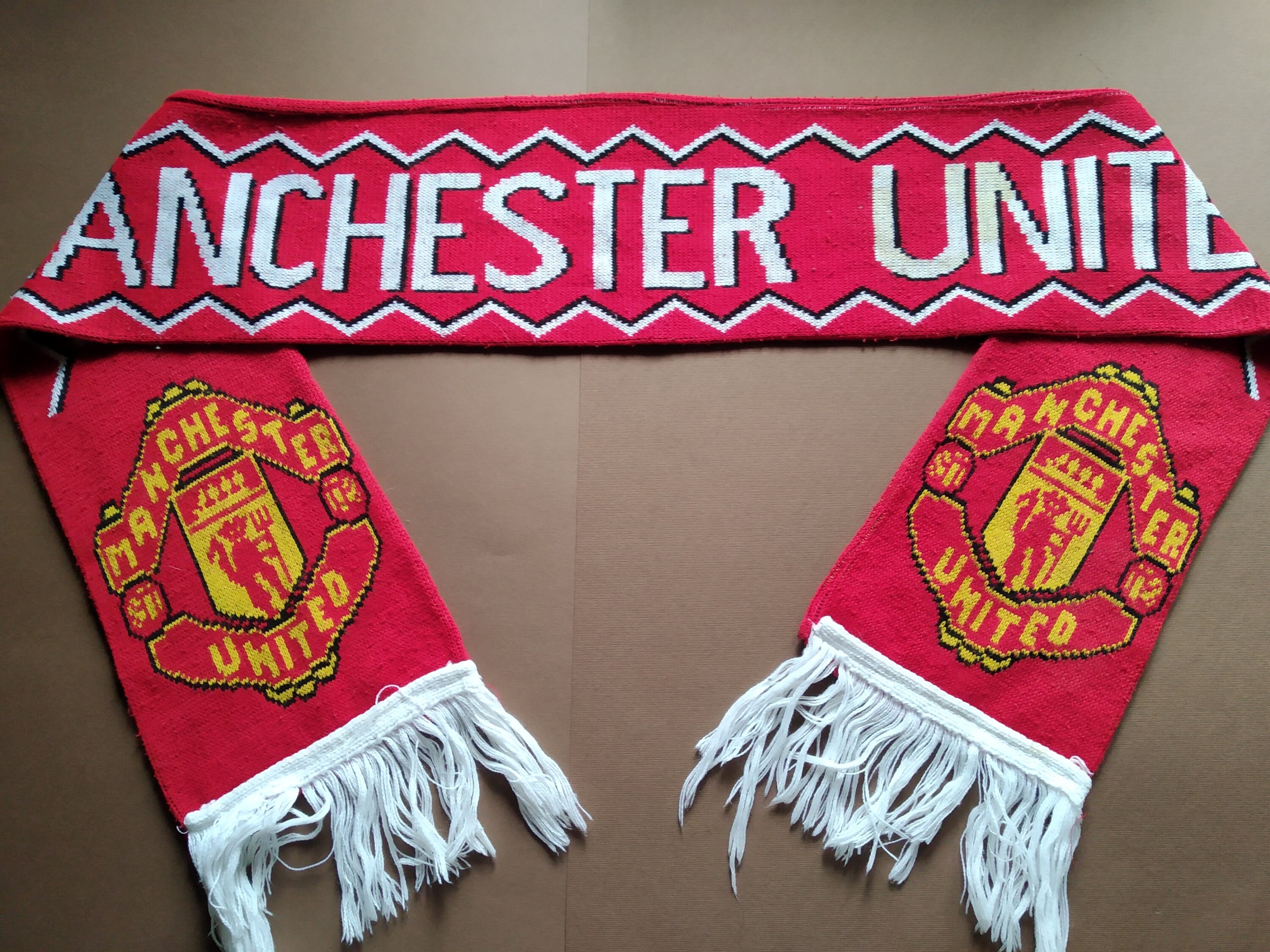 FC Manchester United Football ScarfEnglandEnglish football Etsy