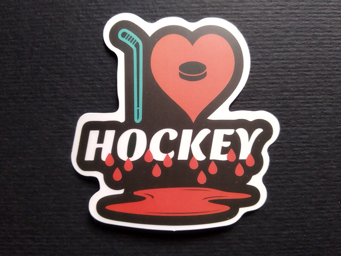 Ice Hockeyset of 5 Stickerslaptop Stickersice Hockey - Etsy UK