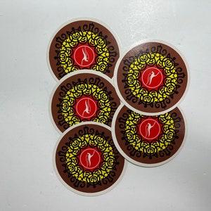 Round Vintage Playing Cards - Set of 5 - Qantas - Journal Ephemera - Junk Journal Supplies - Trading Cards