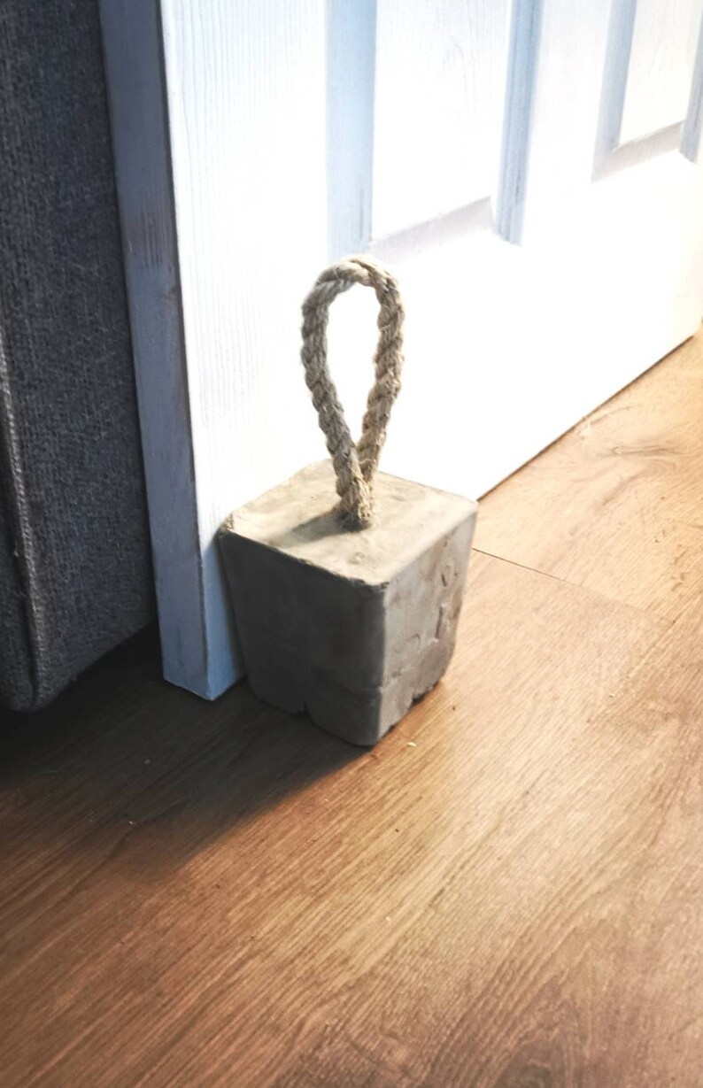 Square Concrete Door Stop Indoor Doorstop Outdoor Etsy UK