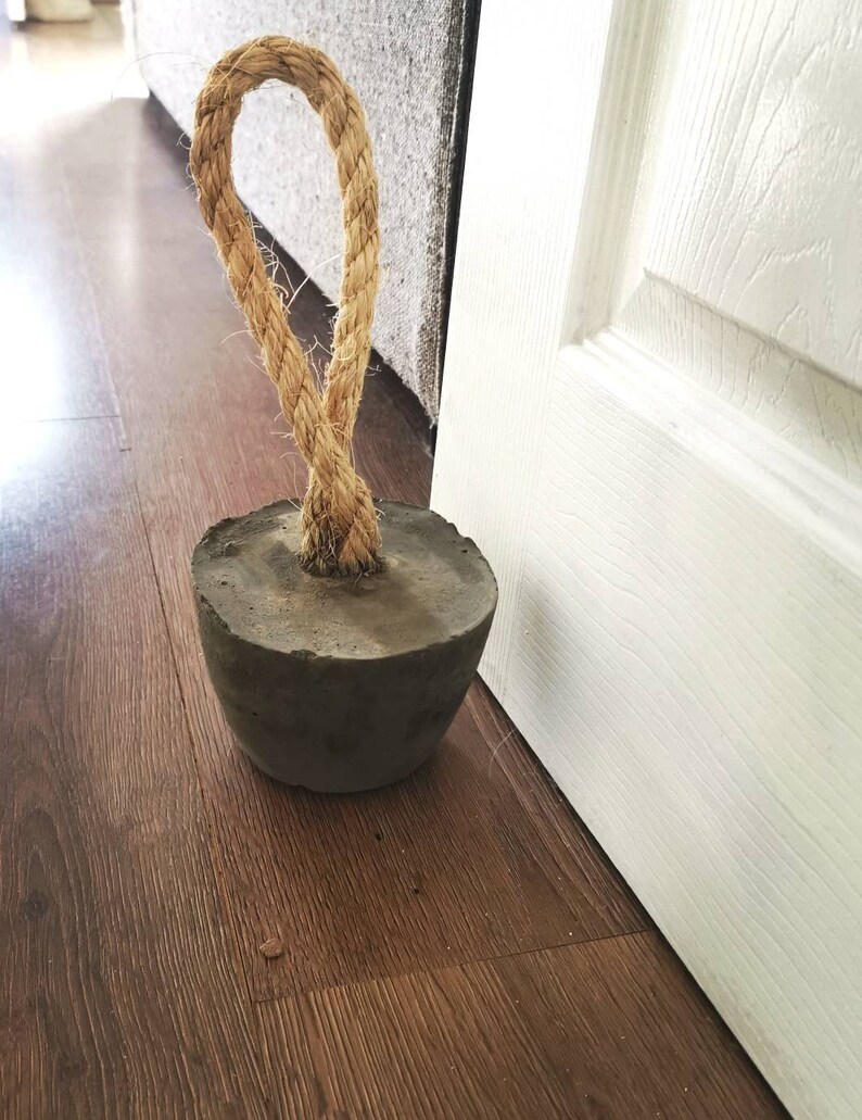 Concrete Door Stop Indoor Doorstop Outdoor Doorstopper | Etsy