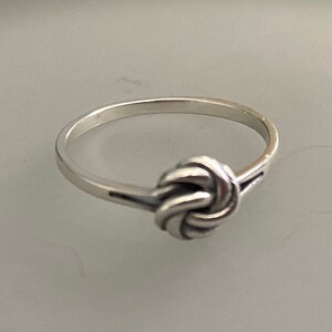 Silver Knot Ring. Simple Knot Ring. Everyday Silver Ring. Minimalist Ring. Silver Rope Ring. Everyday Ring. Gift for her.
