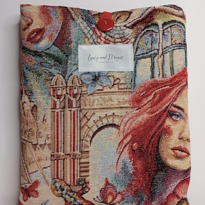 Funda para Libro Hecha a Mano |ファンダ エスタンパド バルセロナ | Funda literaria Barcelona|  アクセサリー ハンドメイド