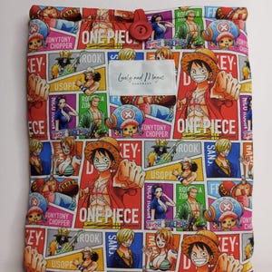 Funda para Libro Hecha a Mano | Funda estampado ワンピース |ファンダ リテリア ワンピース |手作りアクセサリー