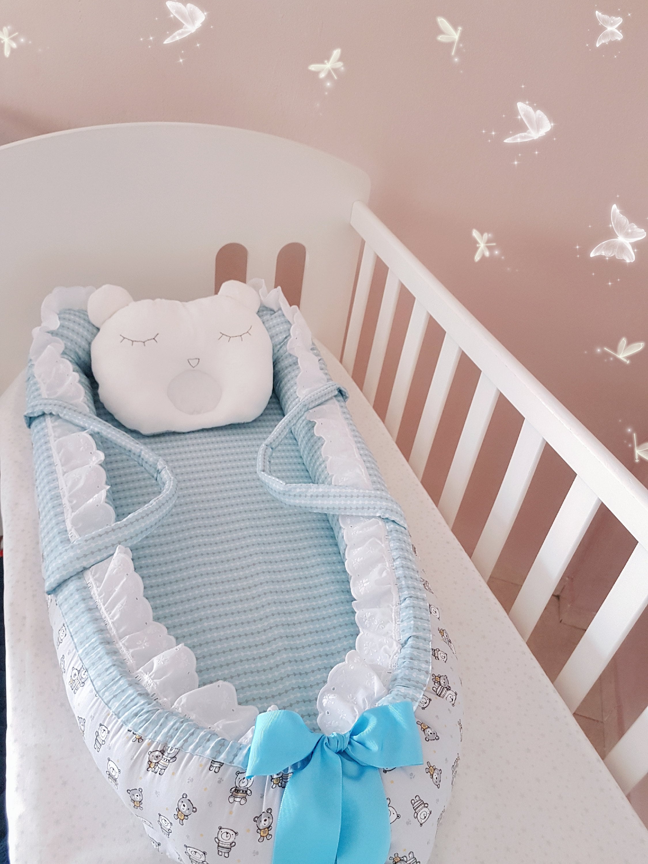 Baby nest set Portable baby nest bed Speepyhead Cocoon bed Etsy