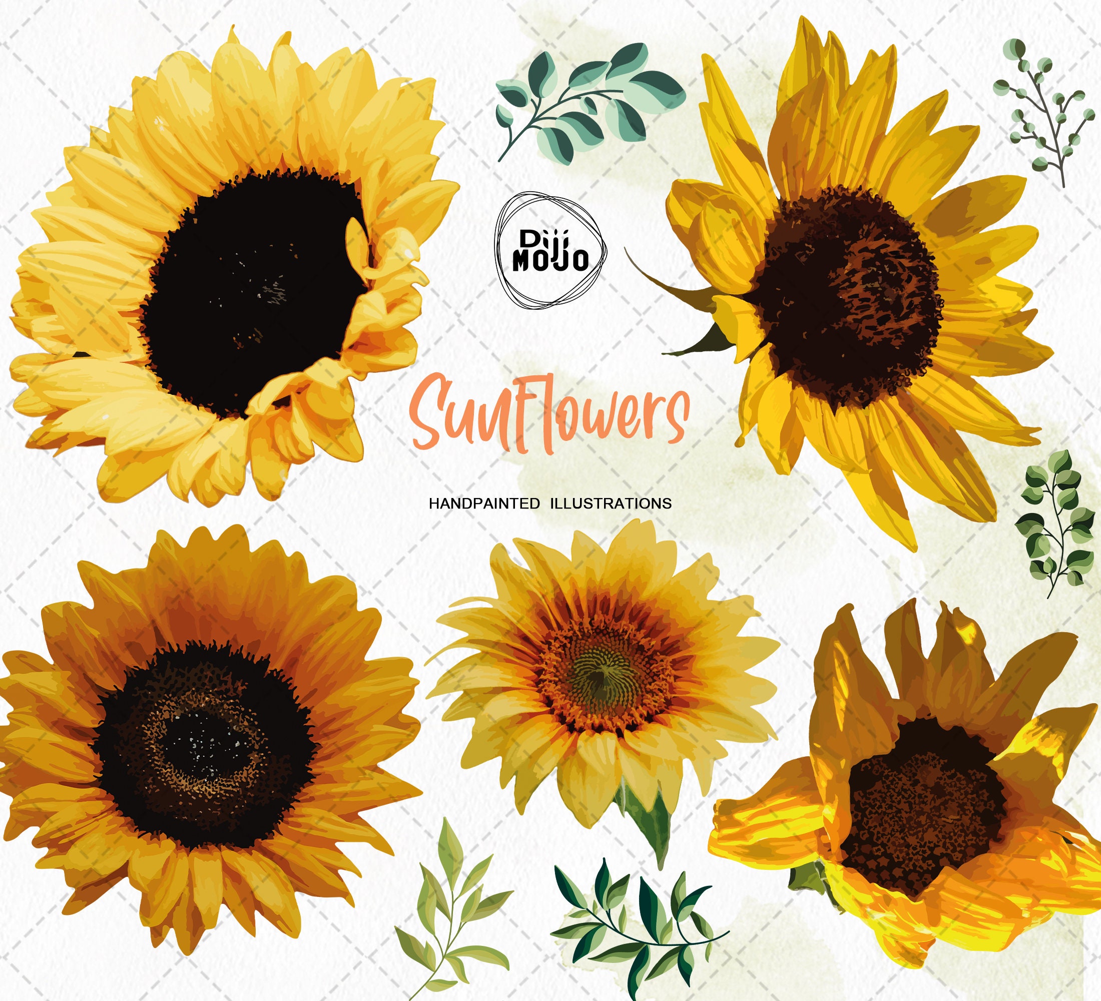 Download Sunflower Svg Sunflower Clipart Sunflowers Svg Files For Etsy