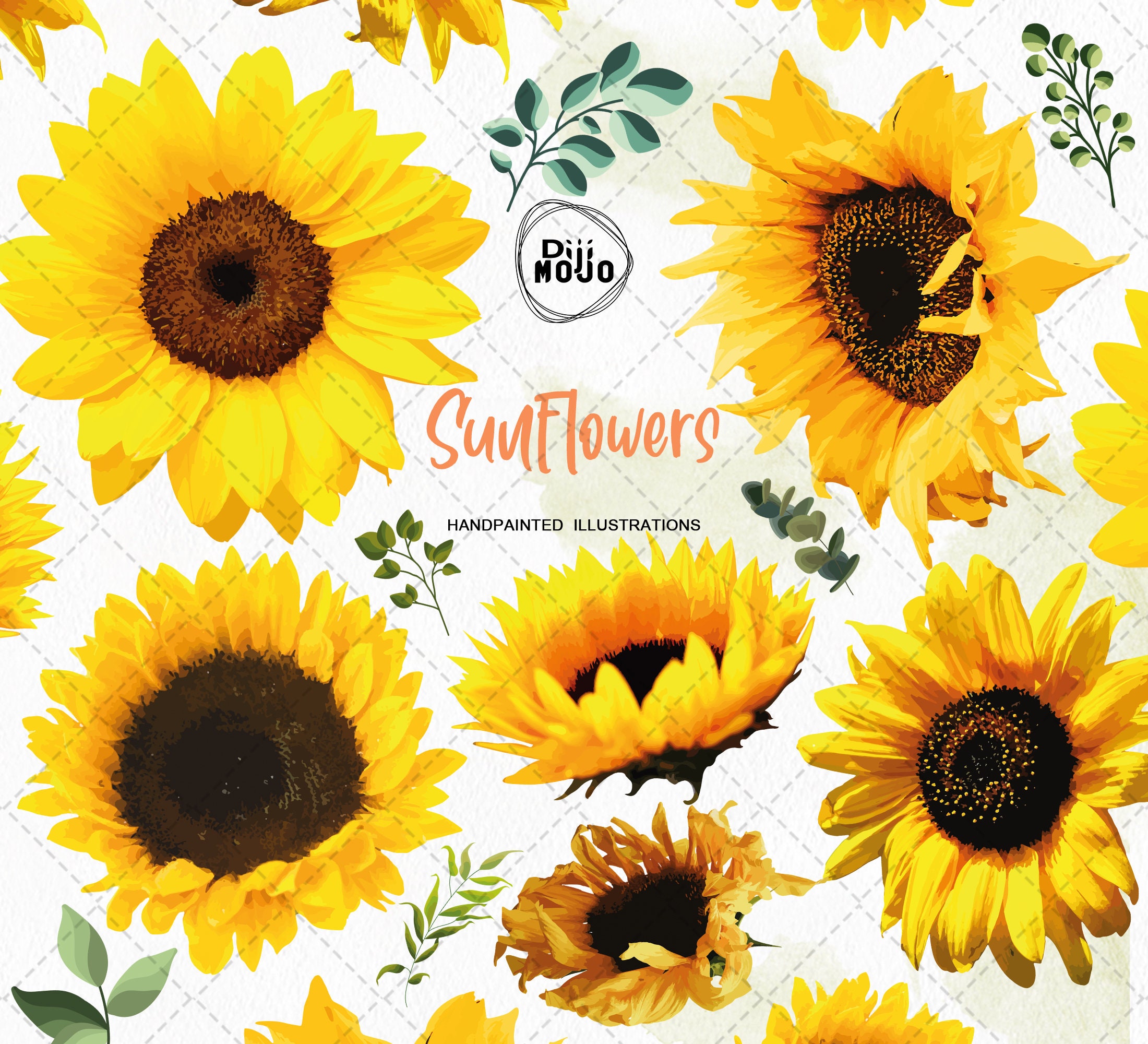 Free Free 50 Sunflower Svg Clip Art SVG PNG EPS DXF File.