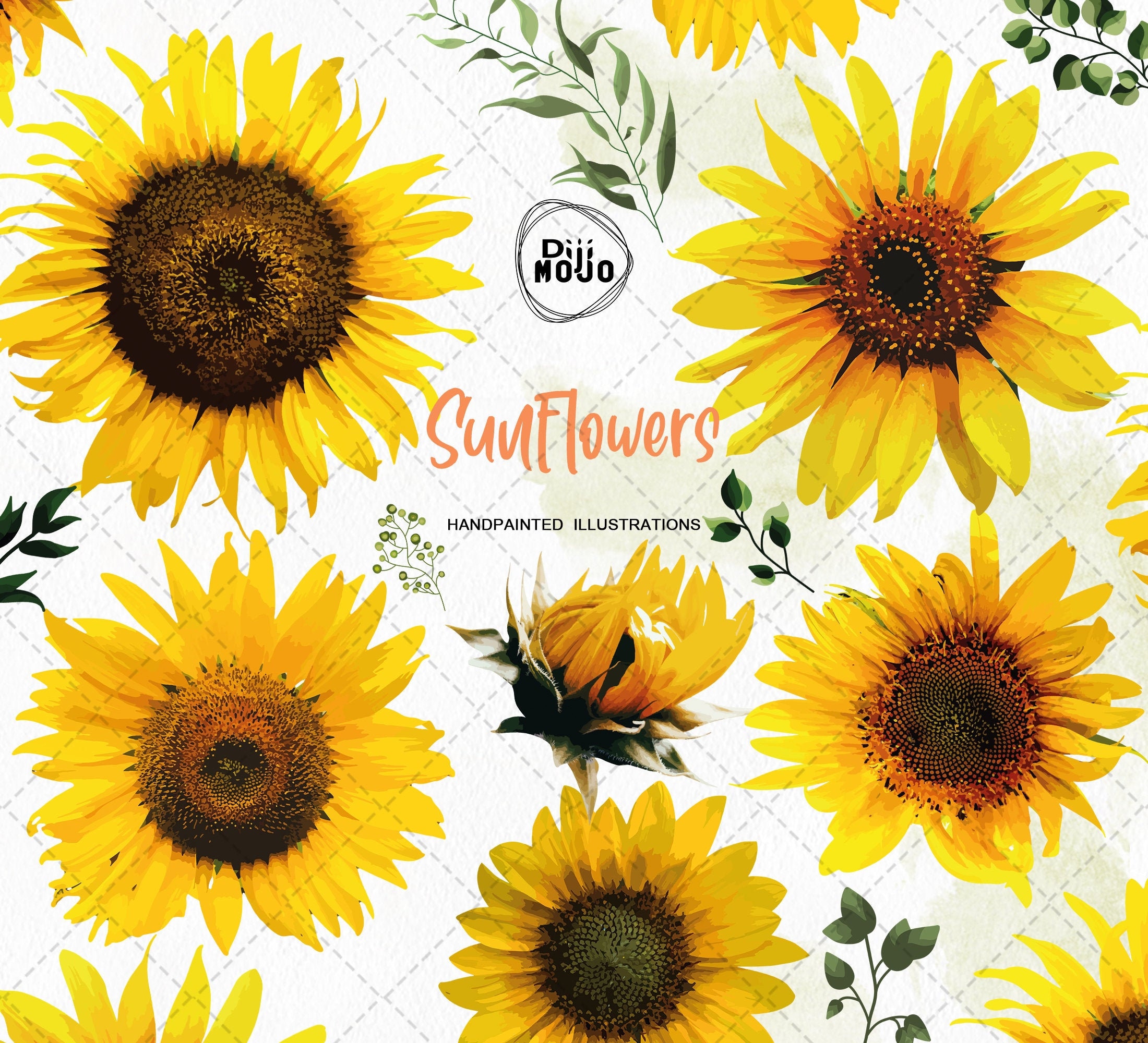 Download Sunflower Svg Sunflower Clipart Sunflowers Svg Files For Etsy