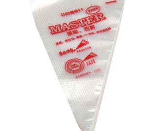 Small Size Tipless Royal Icing Piping Bag Master Brand 100 Bags