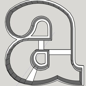 Lower Case Alphabet Cookie Cutter Set .stl file DIGITAL DOWNLOAD