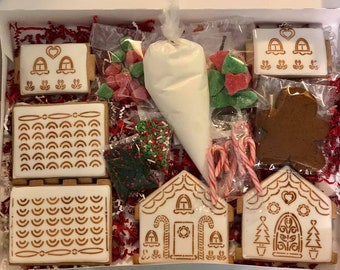 Ginger Bread House Pieces Cookie cutter .stl & .gx archivo DIGITAL DESCARGAR