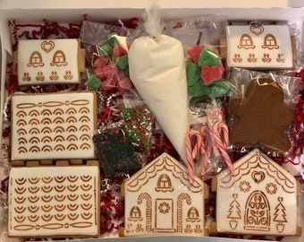 Ginger Bread House Pieces Cookie cutter .stl & .gx file DIGITAL DOWNLOAD