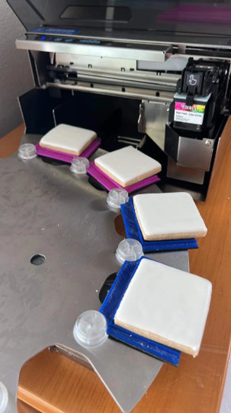 Eddie Edible Cookie Printer Small Square Adapter for Round Pegs Tray